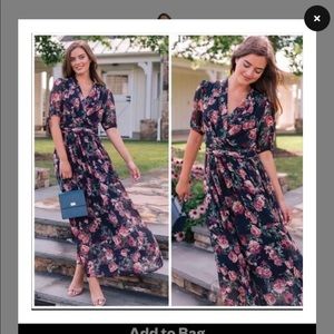 Gal Meets Glam Ashlynn floral maxi dress